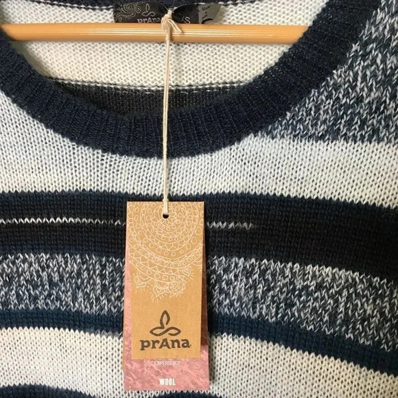Prana Wool Blend Nautical Striped Seffi Sweater - Picture 4 of 4